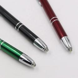 Ручка 2 в 1 с LED-подсветкой, металлическая, рекламная (арт. 2611727)