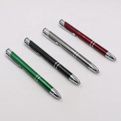 Ручка 2 в 1 с LED-подсветкой, металлическая, рекламная (арт. 2611727)