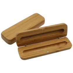 Подарочный набор: бамбуковая ручка с металлическим стержнем, футляр на заказ (арт. 2611747)