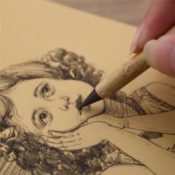 Деревянный вечный карандаш с ластиком, бамбуковый дизайн, индивидуальный логотип (арт. 2611761)