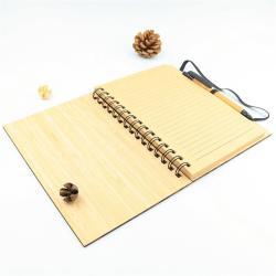 Блокнот из бамбука A5 с деревянной обложкой, ручка в комплекте, экологичный подарок (арт. 2611764)