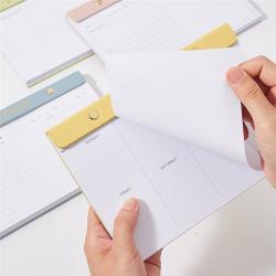 Оптовая продажа блокнота A5 с перфорированными страницами, с логотипом, ежедневник для покупок и планирования питания (арт. 612755)