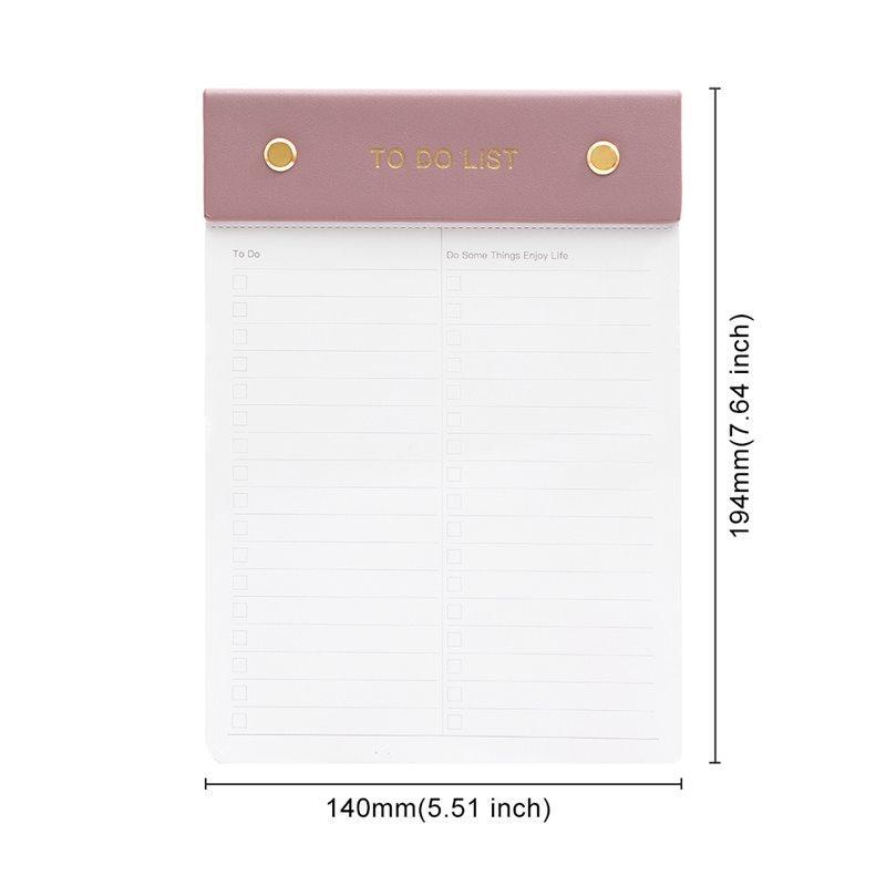 Модный кожаный блокнот с ежедневным и еженедельным планом, записная книжка для студентов (арт. 612791)