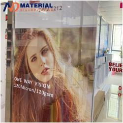 Микроперфорированная виниловая наклейка для окон / смотровая виниловая наклейка / прозрачная пленка для окон OWV с однонаправленным видением (арт. 912584)