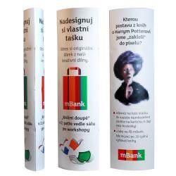 Индивидуально изготовленная складная картонная стойка с базой для выставок (арт. 1112907)