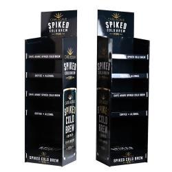 Стойка для напитков и кофе для супермаркета с полками из гофрокартона (арт. 1112910)