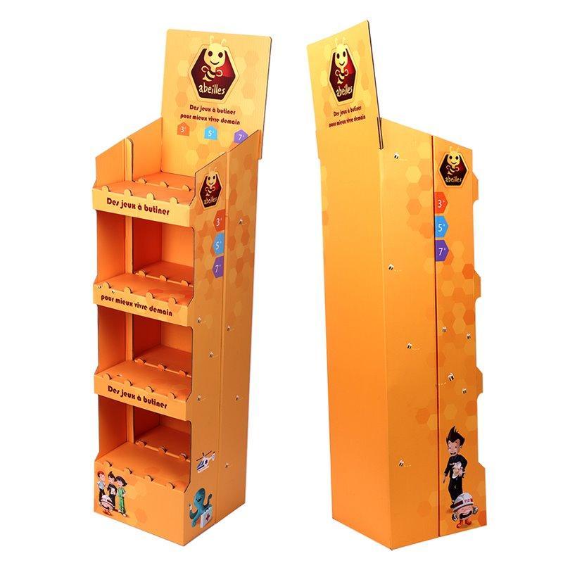 Промо-стойка для сладких товаров с полками из картона для магазина (арт. 1112913)