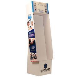 Индивидуально напечатанная картонная стойка для магазина с крючками (арт. 1112925)