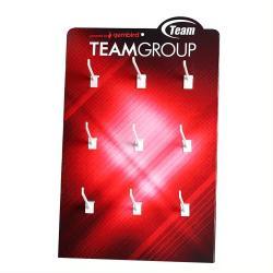 Картонная стойка для магазина с полками и крючками для одежды и аксессуаров (арт. 1112926)