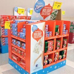 Картонная стойка для шампуня и пищевых продуктов (арт. 1112950)