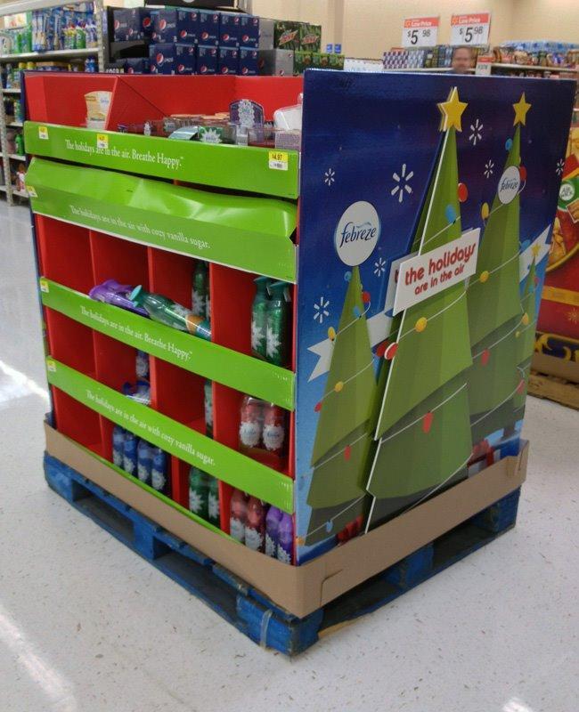 Индивидуальная картонная паллетная подставка для игрушек и одежды с логотипом (арт. 1112958)