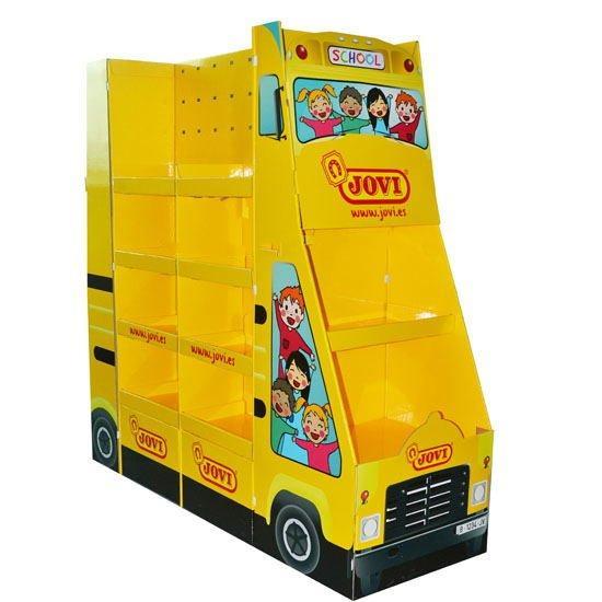 Супермаркетный картонный стенд в виде поезда, 4 уровня для печенья и игрушек (арт. 1112959)