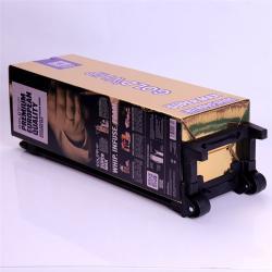 Индивидуально изготовленный картонный trolley case с золотым покрытием для POS-выставок (арт. 1112990)