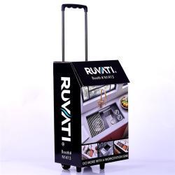 Портативный картонный trolley для выставок с колесами (арт. 1113001)