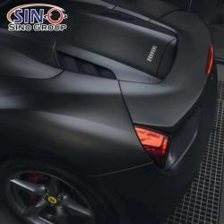 Матовая чёрная виниловая плёнка для обтяжки кузова автомобиля (арт. 1312450)