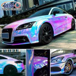 Цветная виниловая плёнка с голографическим радужным эффектом для кузова авто (арт. 1312451)