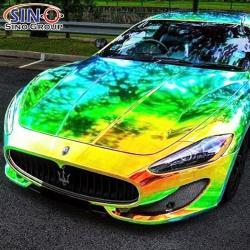 Цветная виниловая плёнка с голографическим радужным эффектом для кузова авто (арт. 1312451)