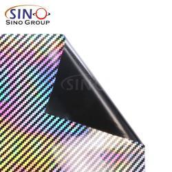 Голографическая 2D карбоновая плёнка с эффектом радуги (арт. 1312466)