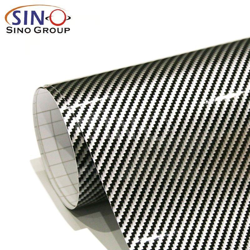 Золотисто-чёрная карбоновая плёнка 7D для авто (арт. 1312475)