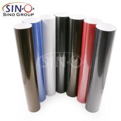 Растягиваемая виниловая пленка для автомобиля с золотым и черным углеродным волокном для декора (арт. 1312480)