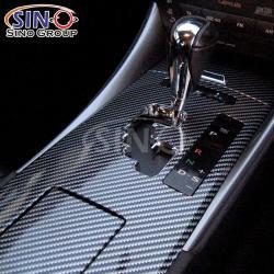 Растягиваемая виниловая пленка для автомобиля с золотым и черным углеродным волокном для декора (арт. 1312480)