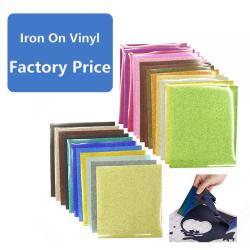 Виниловая пленка для термопереноса, глиттерный эффект для футболок из хлопка (арт. 1312500)