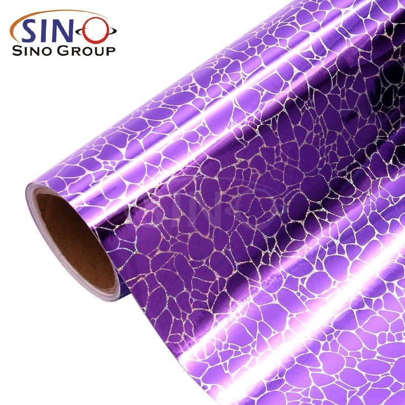 Голографическая каменная пленка лазерного фиолетового цвета для резки графики (арт. 1312514)