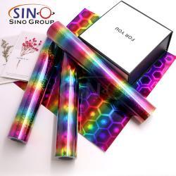 Лазерная голографическая пленка с радужным эффектом для резки графики и DIY (арт. 1312516)