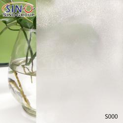 Офисное стекло с матовой прозрачной серебристой пленкой для украшения окон (арт. 1312578)