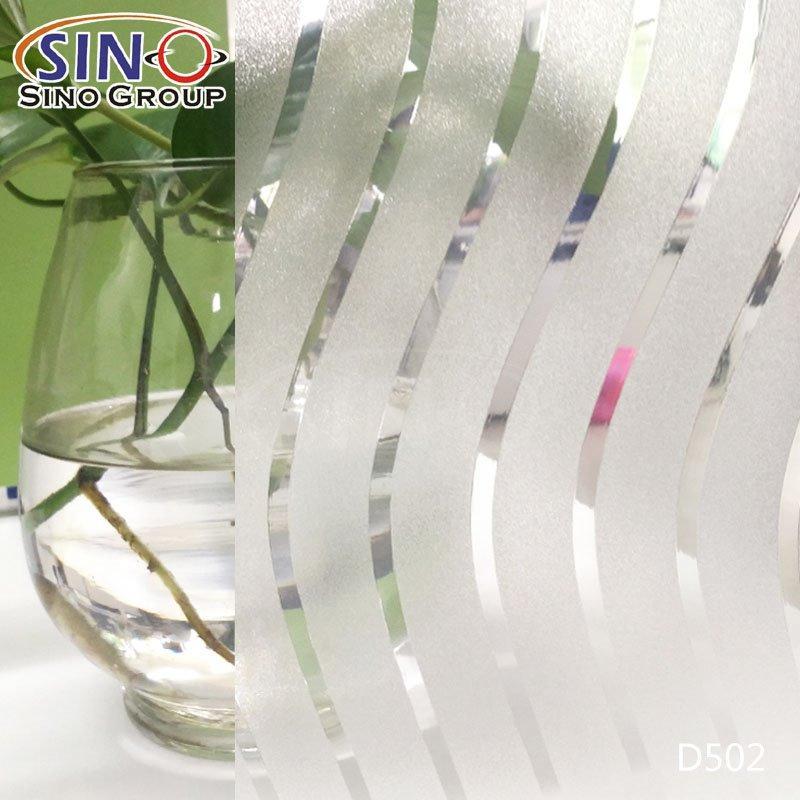 Матовая серебристая пленка для окон, декоративная пленка для стекол (арт. 1312581)