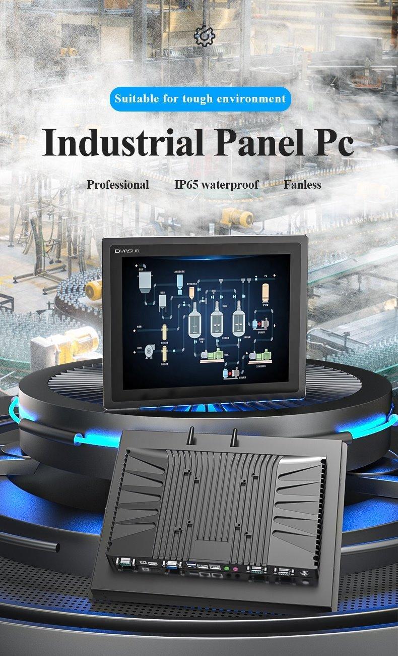 Промышленный экран с сенсорной панелью 10,4 дюйма, емкостной и резистивный, с процессором J1900, i3/i5/i7, RS232, RS485, RS422 (арт. 16121140)