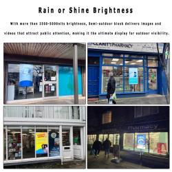 Дисплей для рекламы на витринах, 3000 нит, с высокой яркостью, читаемый при солнце (арт. 16121161)