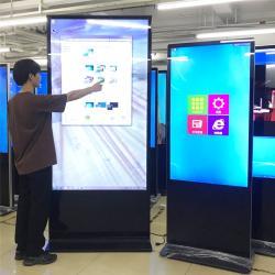 Вертикальный TV-4K дисплей с интерактивной панелью, напольный киоск (арт. 16121184)