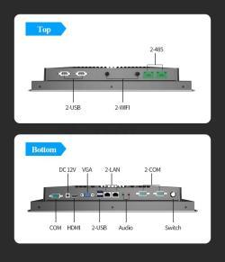 Встроенный промышленный ПК 24 дюйма с IP65 и 4G, i5, передняя защита от воды (арт. 16121229)