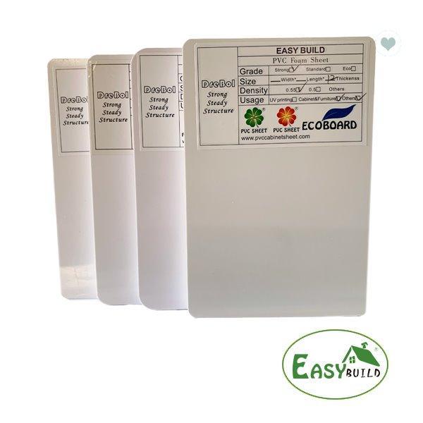 Пластиковая PVC-пенопластовая плита 1.22x2.44m белая, высокая плотность для шкафов кухни (арт. 13121179)