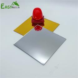 Акриловый лист-зеркало серебристого и золотого цвета для декора стен (арт. 13121209)