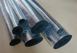 Чёрная пенорезина с алюминиевой фольгой для изоляции труб с охлаждением (арт. 16121076)