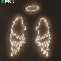Неоновая вывеска "Dirty angel wings", акриловая LED подсветка для спальни, dropshipping (арт. 13121045)