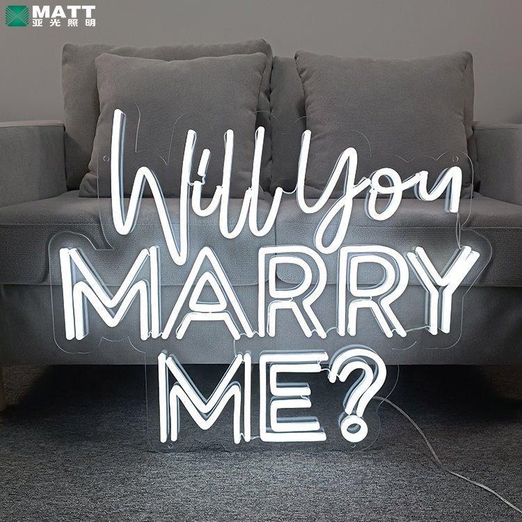 Неоновая вывеска "Will you marry me", на заказ для свадьбы и дня святого Валентина (арт. 13121046)