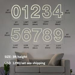 Большие LED неоновые буквы и цифры (2ft, 3ft, 4ft, 0-9, A-Z) на заказ для вечеринки (арт. 13121048)