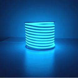Многоцветная гибкая неоновая лента с PVC корпусом, 24V RGB LED лента 480d Silicone IP67 (арт. 13121115)