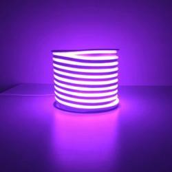 Многоцветная гибкая неоновая лента с PVC корпусом, 24V RGB LED лента 480d Silicone IP67 (арт. 13121115)