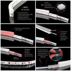 Водонепроницаемая рекламная LED неоновая лента RGB для наружного освещения (арт. 13121116)