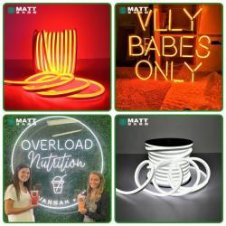 МАТТ 2022 гибкая неоновая лента DC 12V, модный LED DMX, неоновая вывеска для наружного и внутреннего монтажа (арт. 13121129)