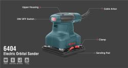 Электрическая шлифовальная машина Ronix 6404, 230 Вт, мощный мотор для гладкой обработки