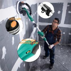 Электрическая шлифовальная машина для стен Ronix 6201, без пыли, с LED-подсветкой