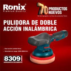 Аккумуляторная полировальная машина Ronix 8309, 12V, двойного действия, для авто (арт. 25-18031119)