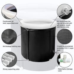 Надувная ванна для спа и ледяных купаний Ronix, 3 слоя PVC, с насосом (арт. 25-18031157)