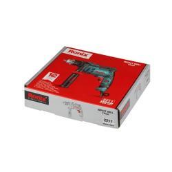 Ударная дрель Ronix 2211, 600 Вт, 13 мм, с ключевым патроном, 3000 об/мин (арт. 25-18031199)