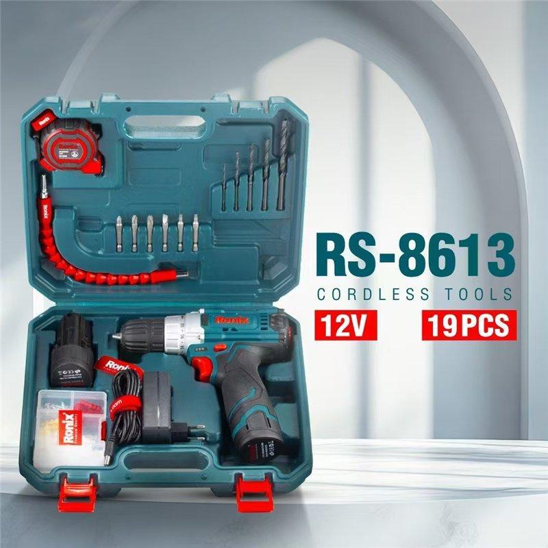 Комплект аккумуляторных инструментов Ronix, 12V/24V, бытовой и DIY (арт. 25-18031215)